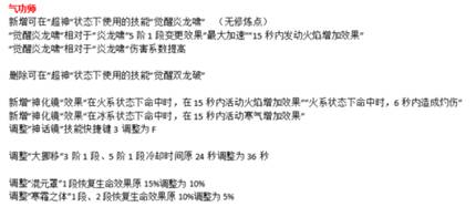 维护剑灵南天国8月13日更新全职业技能调整